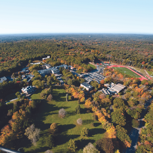Aerial photo of campus