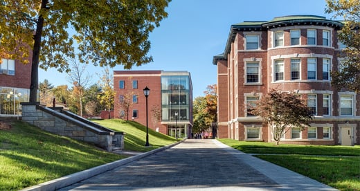 Exterior of College Hall and Maria Hall