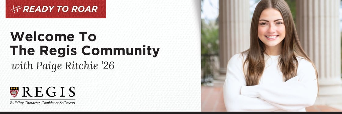 Email header featuring a photo of Paige Ritchie '26