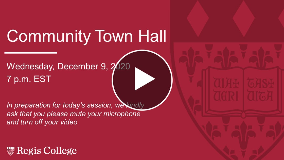 town hall video image